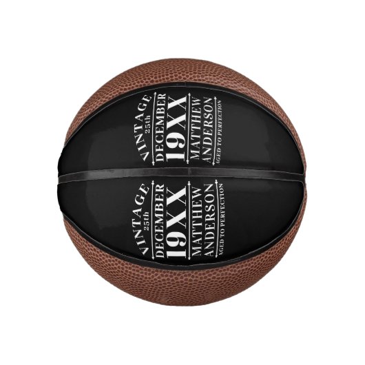 Gepersonaliseerde leeftijd tot perfecte basketbal (Voorkant)