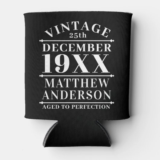 Gepersonaliseerde  leeftijd tot perfecte blikjeskoeler (Voorkant)