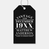 Gepersonaliseerde leeftijd tot perfecte cadeaulabel (Achterkant)