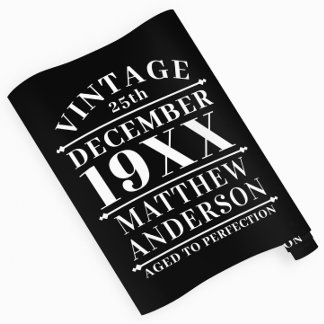 Gepersonaliseerde leeftijd tot perfecte cadeaupapier