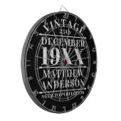 Gepersonaliseerde  leeftijd tot perfecte dartbord (Voorkant Links)
