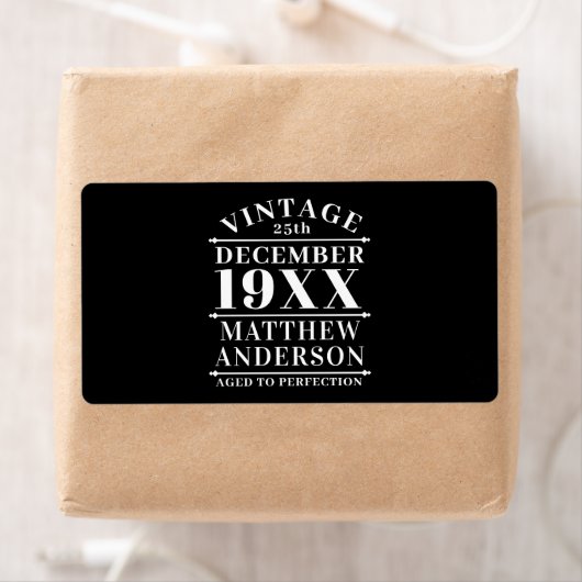 Gepersonaliseerde  leeftijd tot perfecte etiket (Insitu)