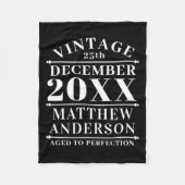 Gepersonaliseerde  leeftijd tot perfecte fleece deken (Voorkant)