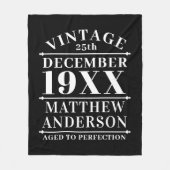 Gepersonaliseerde  leeftijd tot perfecte fleece deken (Voorkant)