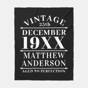 Gepersonaliseerde  leeftijd tot perfecte fleece deken