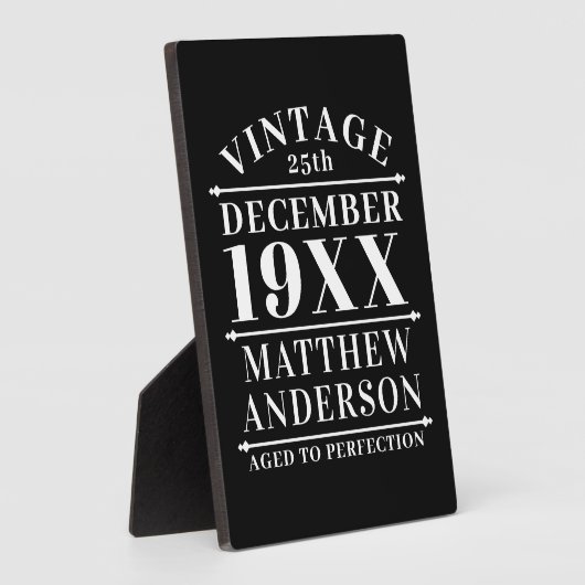 Gepersonaliseerde  leeftijd tot perfecte fotoplaat (Zijkant)