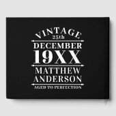 Gepersonaliseerde  leeftijd tot perfecte gastenboek (Achterkant)