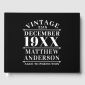 Gepersonaliseerde  leeftijd tot perfecte gastenboek (Voorkant)