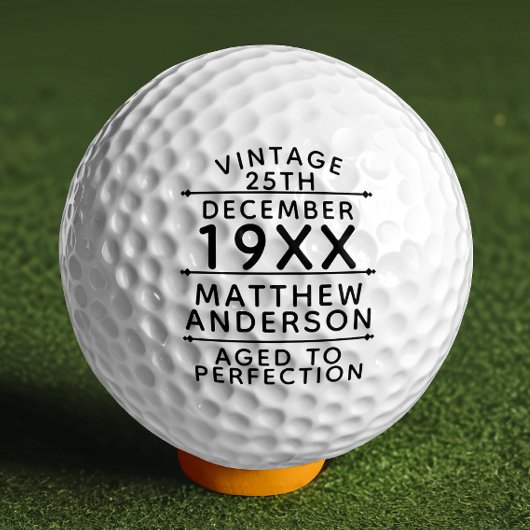 Gepersonaliseerde leeftijd tot perfecte golfballen