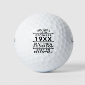 Gepersonaliseerde leeftijd tot perfecte golfballen (Voorkant)