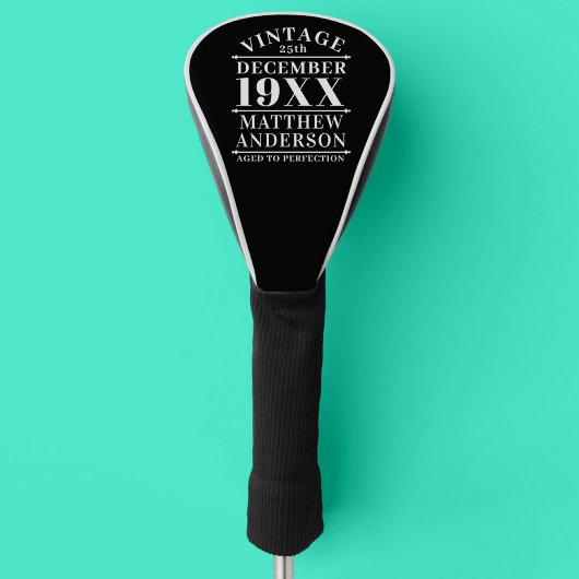 Gepersonaliseerde leeftijd tot perfecte golfheadcover