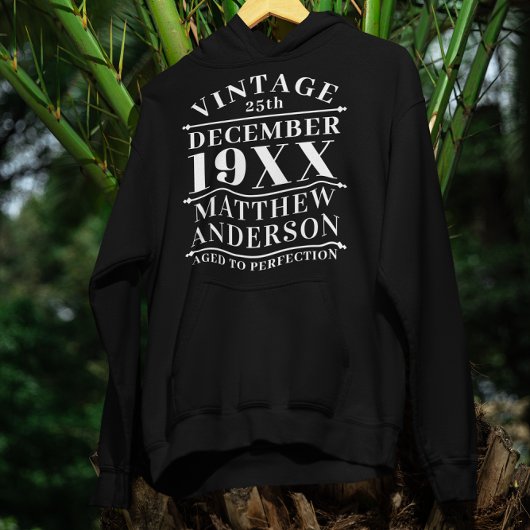 Gepersonaliseerde  leeftijd tot perfecte hoodie