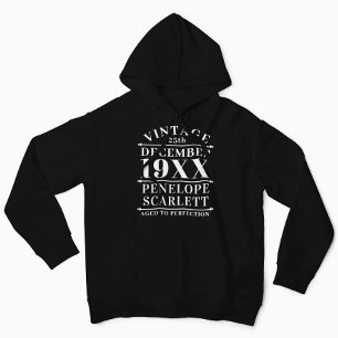 Gepersonaliseerde leeftijd tot perfecte hoodie