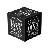 Gepersonaliseerde  leeftijd tot perfecte kubus (Achter hoekig)