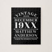 Gepersonaliseerde  leeftijd tot perfecte legpuzzel (Verticaal)