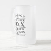 Gepersonaliseerde  leeftijd tot perfecte matglas bierpul (Voorkant links)