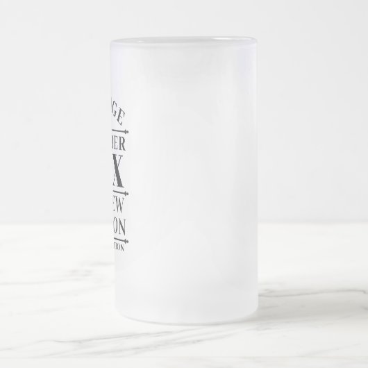 Gepersonaliseerde leeftijd tot perfecte matglas bierpul (Center)