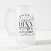 Gepersonaliseerde  leeftijd tot perfecte matglas bierpul (Links)