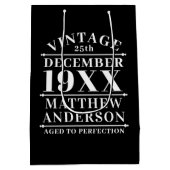 Gepersonaliseerde  leeftijd tot perfecte medium cadeauzakje (Achterkant)