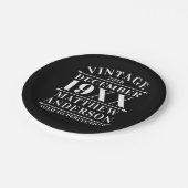 Gepersonaliseerde  leeftijd tot perfecte papieren bordje (Gekanteld)