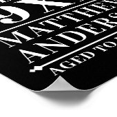 Gepersonaliseerde  leeftijd tot perfecte poster (Hoek)