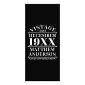 Gepersonaliseerde  leeftijd tot perfecte reclamekaart (Achterkant)