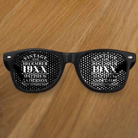 Gepersonaliseerde  leeftijd tot perfecte retro zonnebril