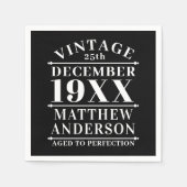 Gepersonaliseerde leeftijd tot perfecte servet (Voorkant)