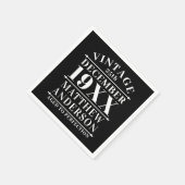 Gepersonaliseerde leeftijd tot perfecte servet (Hoek)