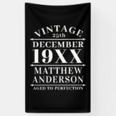 Gepersonaliseerde leeftijd tot perfecte spandoek (Verticaal)