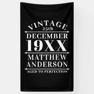 Gepersonaliseerde leeftijd tot perfecte spandoek