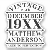 Gepersonaliseerde leeftijd tot perfecte sticker (Voorkant)