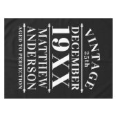 Gepersonaliseerde leeftijd tot perfecte tafelkleed (Voorkant (Horizontaal))