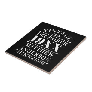 Gepersonaliseerde  leeftijd tot perfecte tegeltje