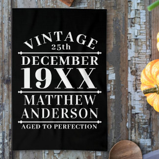 Gepersonaliseerde leeftijd tot perfecte theedoek