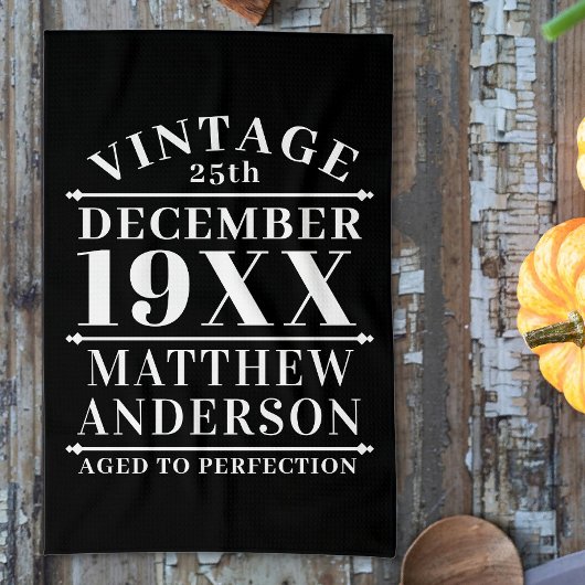 Gepersonaliseerde  leeftijd tot perfecte theedoek