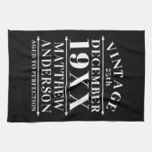 Gepersonaliseerde  leeftijd tot perfecte theedoek (Horizontaal)