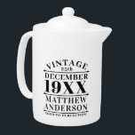 Gepersonaliseerde  leeftijd tot perfecte theepot<br><div class="desc">De gepersonaliseerde vintage die aan perfectioneringsontwerp kan een groot geschenk voor uw vrienden of familielid zijn,  of u kunt het zelf gebruiken.</div>