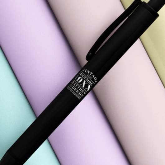 Gepersonaliseerde leeftijd tot perfecte zwarte inkt pen