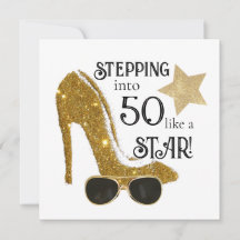 Gepersonaliseerde leeftijd verjaardag uitnodiging 