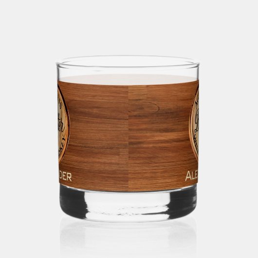 Gepersonaliseerde leeftijd wordt beter met whisky  whisky glas (Links)