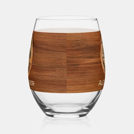 Gepersonaliseerde leeftijd wordt beter met wijn ho wijnglas zonder voet (Links)