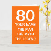 Gepersonaliseerde leeftijdspecifieke geboortedag v kaart (Gele Bloem)