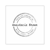 Gepersonaliseerde Lees Liefde Terugkeer Bibliothee Rubberstempel (Afrduk)