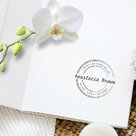 Gepersonaliseerde Lees Liefde Terugkeer Bibliothee Rubberstempel