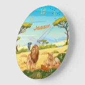 Gepersonaliseerde leeuwen op de Savannah Grote Klok (Hoek)