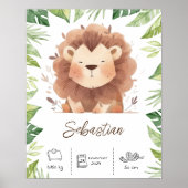 Gepersonaliseerde leeuwenkwekerij kunst print (Voorkant)