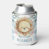 Gepersonaliseerde leeuwenpartij blikjeskoeler (Blikje Voorkant)