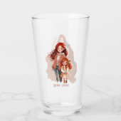 Gepersonaliseerde legant moeder en dochter glas (Achterkant)