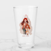 Gepersonaliseerde legant moeder en dochter glas (Voorkant)